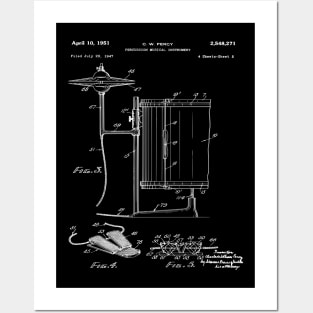 Drum Kit Patent Print 1951 Posters and Art